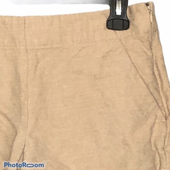 Ann Taylor LOFT Khaki Riviera Shorts Size 2 Linen Summer Casual Business - Picture 4 of 10
